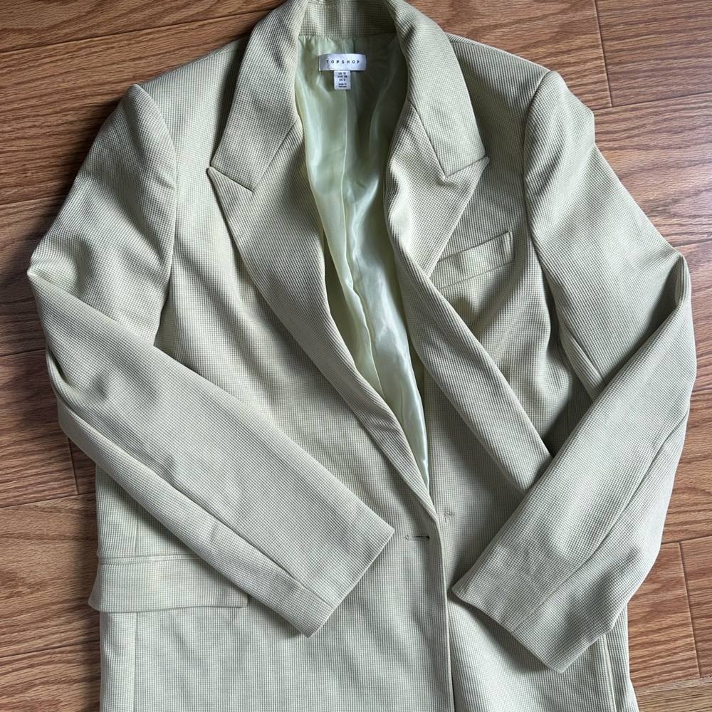 TOPSHOP Sage Green Blazer